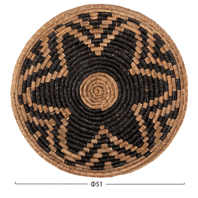 Dekor muri rrethor Φ51x6Hcm (HM7863), zezë