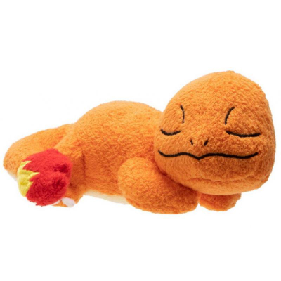 Lodër pelushi Pokémon Charmander në gjumë, 12cm, premium, portokalli
