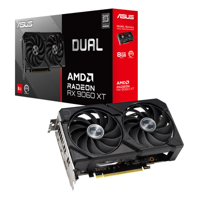Графичка картичка Asus Radeon RX 9060 XT Dual, 8GB GDDR6, PCI-Express, црна