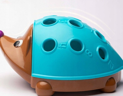 Lodër edukative Montessori “Hedgehog With Spikes Sorter”, për mësim ngjyrash edhe numrash, shumëngjyrëshe