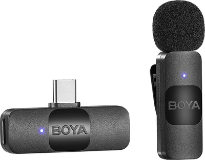 Mikrofon lavalier pa tel Boya BY-V2-P, 2.4GHz, USB-C, i zi