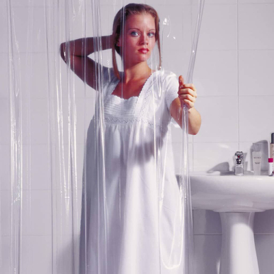 Perde dushi RIDDER Brilliant Gift, 240x180 cm, plastike kundra ujit, transparente