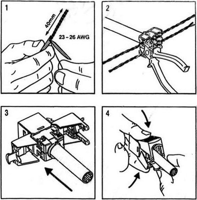 Prizë rrjeti Roline RJ45 Cat6, për kabllo Ethernet, e bardhë