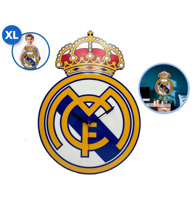 Orë muri Kids Licensing Real Madrid XL, analoge, me shumë ngjyra