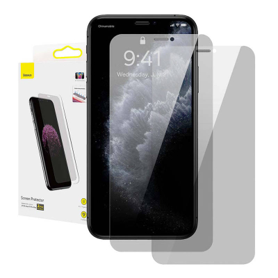 Xham mbrojtës Baseus për iPhone XS Max 11 Pro Max, 0.3mm, privatësi, transparent