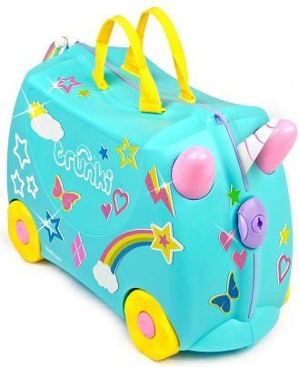 Детски куфер Trunki Ride-On Unicorn TRU0109, куфер за јавање, шарен