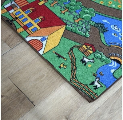 Играчки тепих Rebel Roads Farm Life Playmat, 95 x 200 cm, нелизгачки, шарен