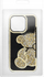 Mbrojtëse telefoni Teddy Bear për iPhone 13 Pro, TPU PU, gold