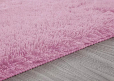 Tapet Strado Shaggy Rug, 160x200 cm, push i gjatë, rozë PinkPanther