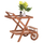 Karrocë servirjeje Alfred HM4579, dru teak, 86x56x80cm, ngjyrë natyrale
