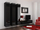 Komodinë TV Cama Meble Vigo 140, 140 cm, MDF, e zezë