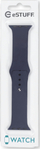Rrip ore Apple eSTUFF ES660103, silikon, për Apple Watch, blu
