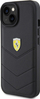 Këllëf telefoni Ferrari Twist Metal Logo për iPhone 15 6.1", eko lëkurë, i zi