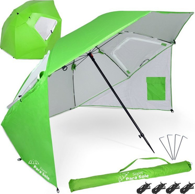 Çadër plazhi Sopot Para Sole SP0784, 240cm, UPF 50+, shumëngjyrëshe