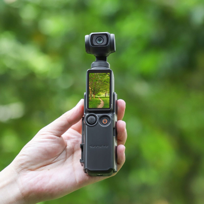 Mbajtëse me dorezë Sunnylife OP3-BK743-D, për GoPro dhe DJI Osmo Pocket 3, ngjyrë e zezë