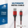 Kabllo karikimi Energizer Ultimate, Lightning USB A, 2m, e kuqe