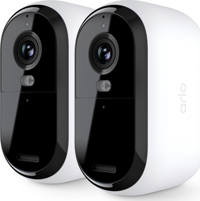 Камера за сигурност Arlo Essential 2K, безжична, за надворешна употреба, сет 2 парчиња, бела
