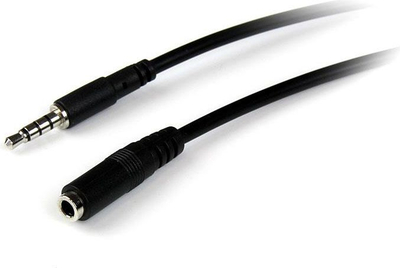 Kabllo zgjatuese audio StarTech MUHSMF2M, 3.5mm TRRS, 2 metra, e zezë