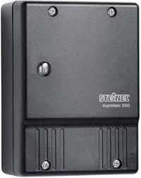 Ndërprerës Steinel NightMatic, 1000 W, 230-240 V, 50 Hz, IP54, 3000 C, i zi