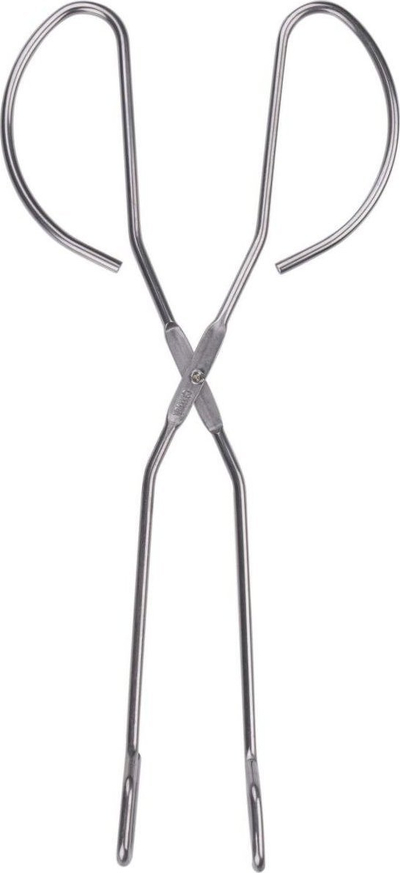Pinseta grilli BBQ Collection, çelik inox, 27 cm, ngjyrë argjendi