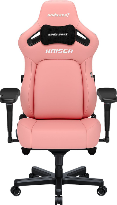 Karrige gaming AndaSeat Kaiser 4 Series XL, lëkurë PVC, mbështetje lumbare, rozë krem