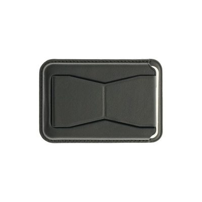 Dviced Leather MagSafe Cardholder With Stand, Black