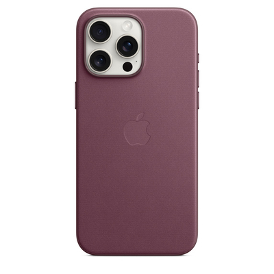 Маска Apple за iPhone 15 Pro Max FineWoven Case со MagSafe, Mulberry