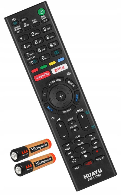 Pilot televizori HUAYU RM L1351, universal për Sony LCD LED, i zi