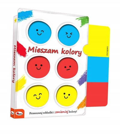 Libër interaktiv për fëmijë Mixing Colors, mësimi i ngjyrave, karton i trashë, shumëngjyrësh