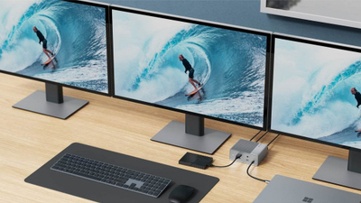 Docking station për laptop Targus HDG212B-GL, USB-C, USB 3.2, gri
