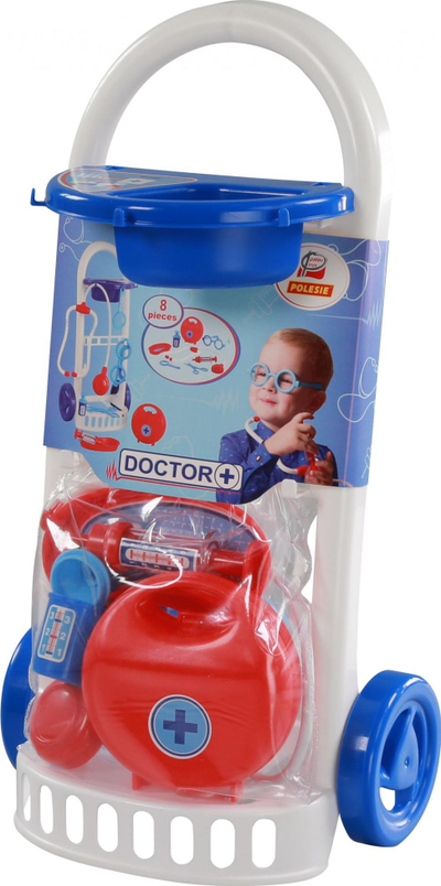 Set lodër me mjete doktori Polesie, 8 elemente