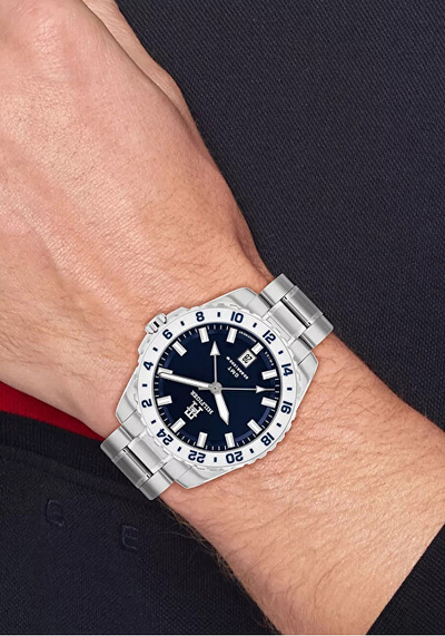 Orë dore për meshkuj Tommy Hilfiger, e argjendtë