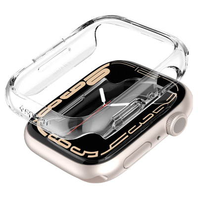 Mbështjellës për Apple Watch 9/8/7 41mmSpigen Thin Fit, transparent