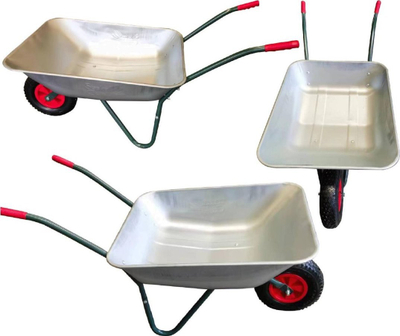 Karrocë kopshti Saska Garden, trup i galvanizuar, 60L, 80kg