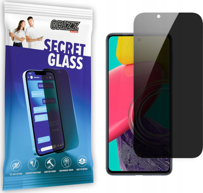 Xham mbrojtës GrizzGlass Matte SecretGlass për Samsung Galaxy M51, efekt privatësie, mat, transparent