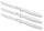 Set thika Fiskars 1015988, për tryezë, 3 copë, bardhë