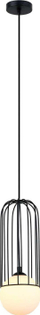 Llambadar varëse Netlighting Modern, 1xG9, metal dhe xham, i zi
