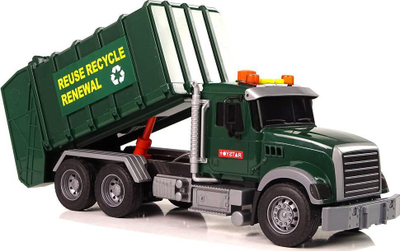 Kamion lodër koshash Toy Garbage Truck 9525, me drita dhe zë, 38cm, shumëngjyrësh
