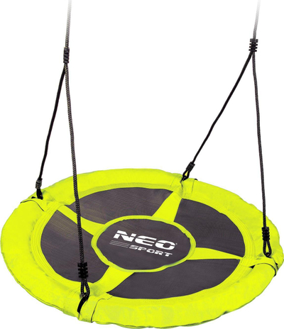 Luhatëse fole lejleku Neo-Sport SWINGO XXL, 95 cm, mban gjer 150 kg, e verdhë