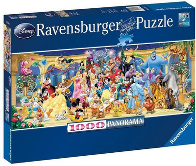 Puzzle Ravensburger - Panorama Disney, 1000 copa, mbi 10 vjeç