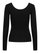 Bluzë PIECES PCKITTE Slim Fit, e zezë