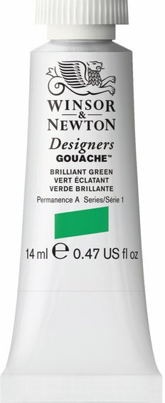 Bojë gouache Winsor & Newton Designers Gouache, 14ml, jeshile e ndritshme