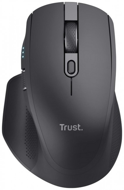 Maus pa tela Trust Ozaa+ Multi-Connect, Bluetooth edhe USB, i zi