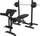Stol fitnesi me mbajtëse Zipro Superset, 270kg, 164 x 56 x 116cm, i zi