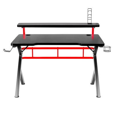 Tavolinë Gaming Huzaro Hero 5.0, 120 cm x 60 cm, e zezë/e kuqe