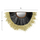 Pasqyrë gjysëm-rrumbullakët sisal-abace 85×3×50 cm (HM7799), zezë