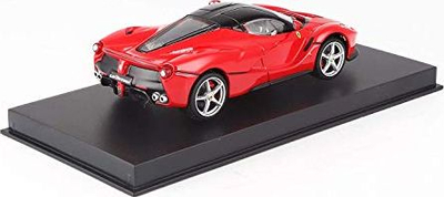 Maket makine Bburago LaFerrari, shkallë 1:43, diecast metal, e kuqe me tavan të zi