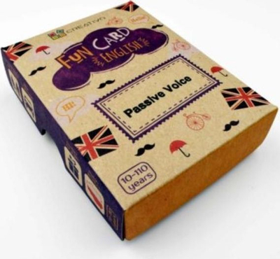 Set Karta edukative Creativo English Passive Voice, 50 copë, +10 vjeç