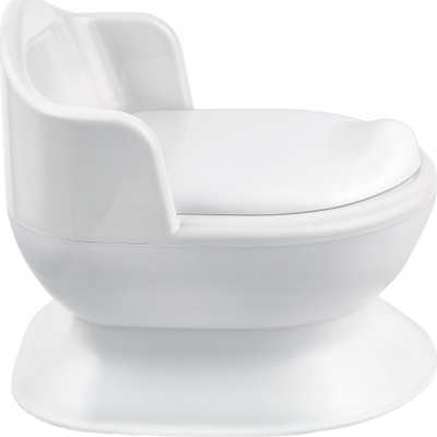 Qynez tualeti për fëmijë Maltex Toddler Toilet, me mbështetëse shpine, i bardhë