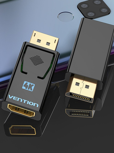 Adapter DisplayPort në HDMI Vention, 4K, i zi